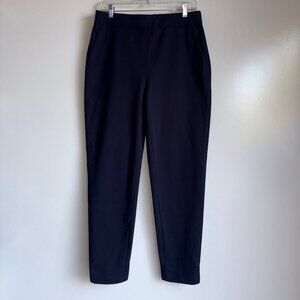Ministry of Supply Kinetic Pull On Crop Pants Women's Size 6 Navy Blue ~ EUC
